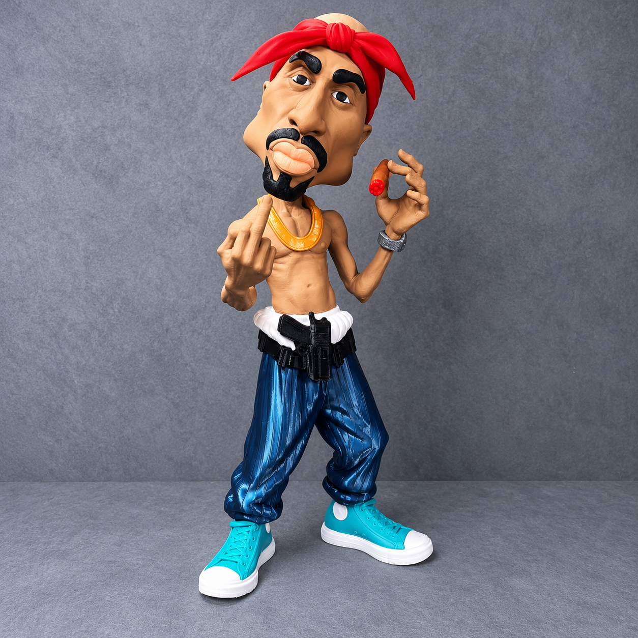 🎤 2Pac | The Legend Of Rap | Stl 40Cm Multipartes