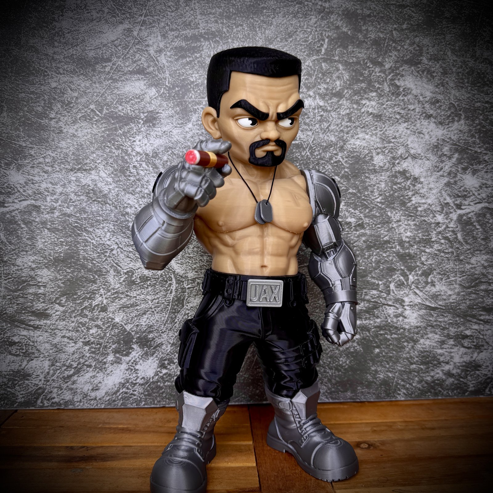 Jax Briggs (Sem Ams-Multiparts/3Mf) Mortal Kombat