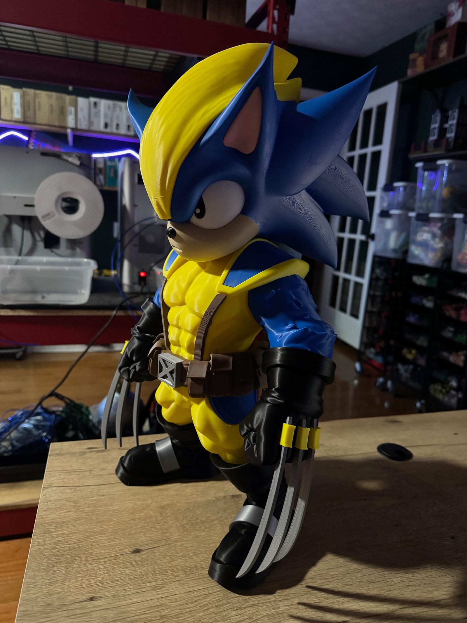 Soniverine – Sonic × Wolverine Fan Art (Sem Ams-Multiparts/3Mf)
