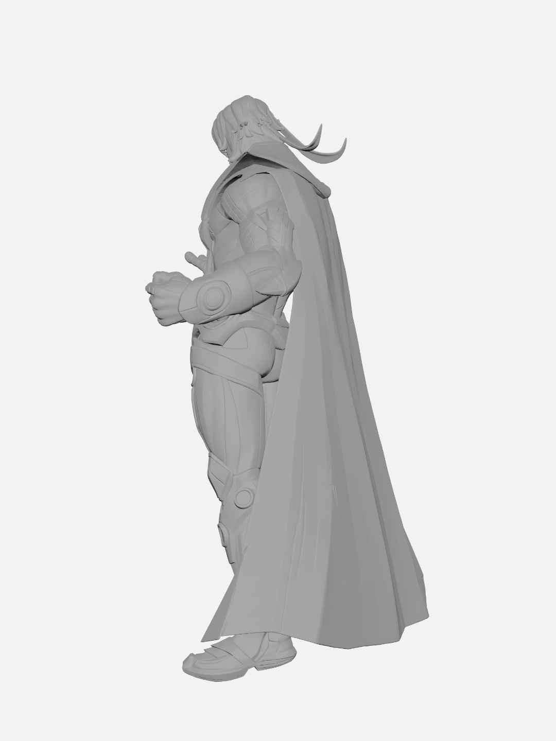 Adam Warlock Marvel Rivals Skin Default Escultura/Action Figure 3D