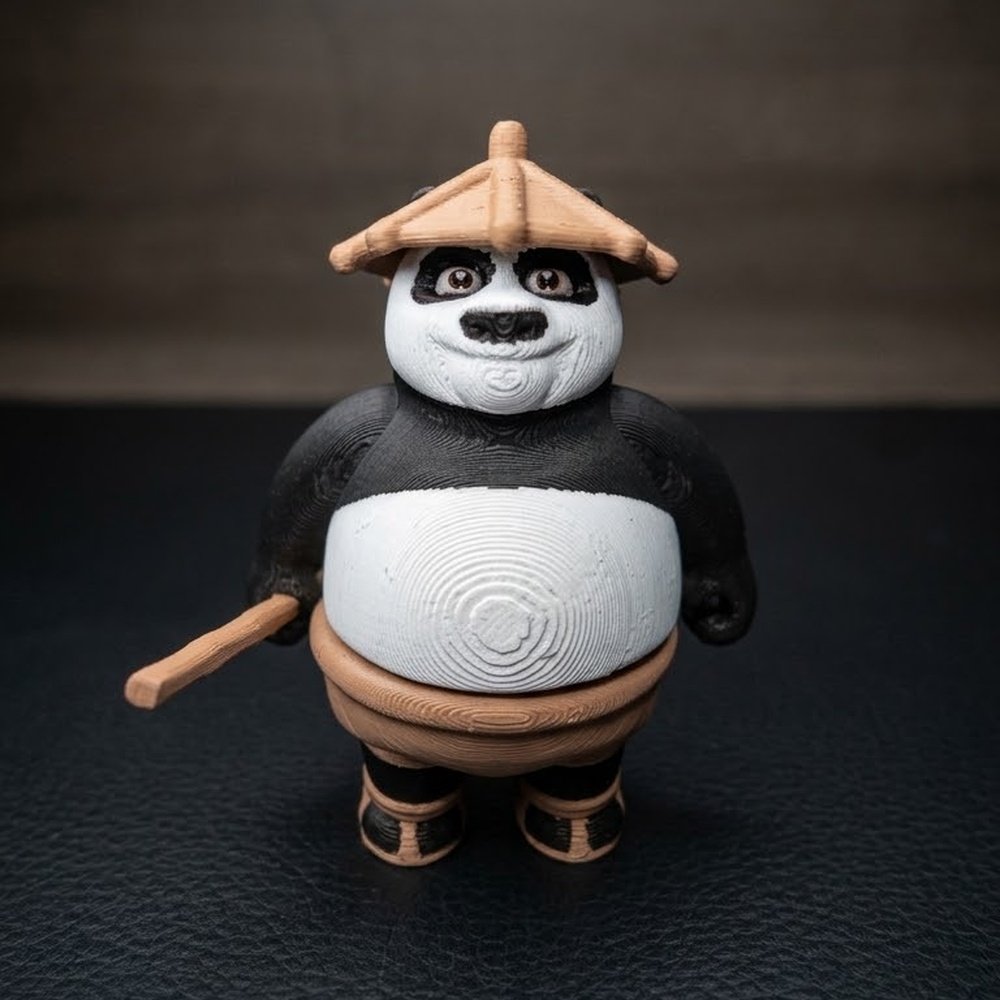 Kung Fu Panda Po + Versão Chaveiro