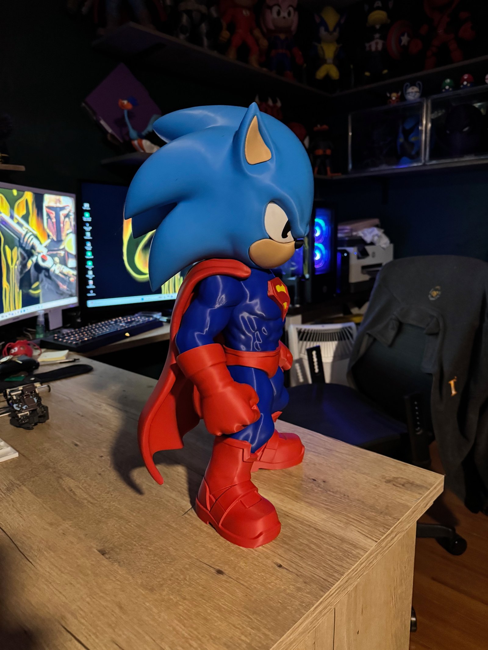 Supersonic - Arte De Fã De Sonic × Superman (Sem Ams-Multiparts/3Mf)