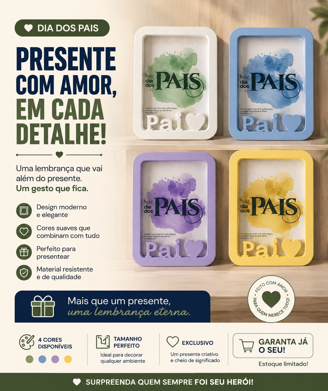 🌟 Dia Dos Pais | O Presente Que Vai Emocionar! 💙