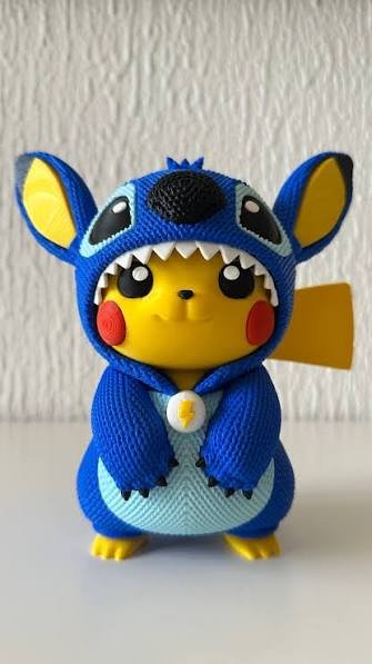 Pikachu Fantasiado De Stitch