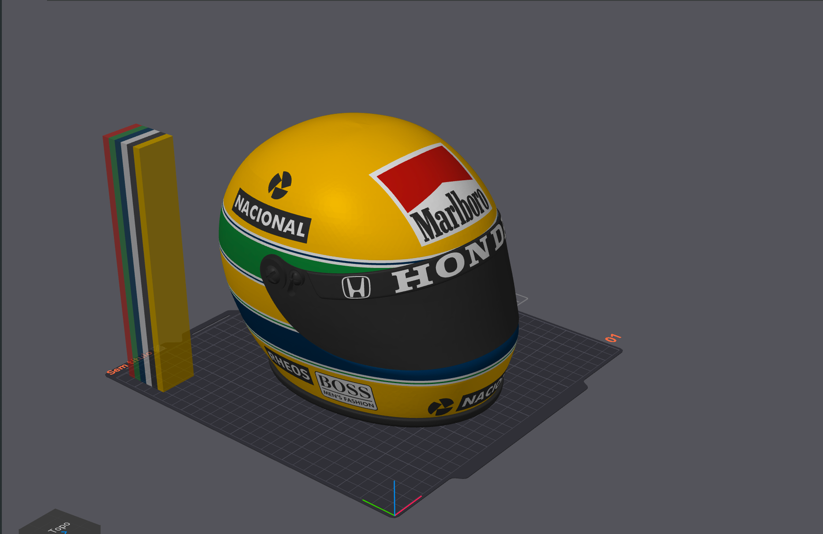 Capacete Senna 22Cm (Com Ams)