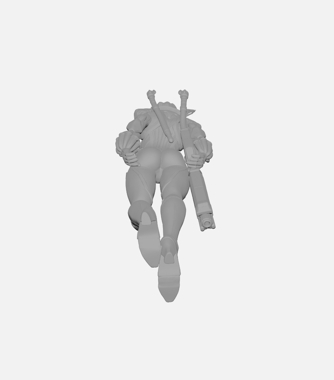 Viúva Negra (Black Widow) Marvel Rivals Skin Default Escultura/Action Figure 3D