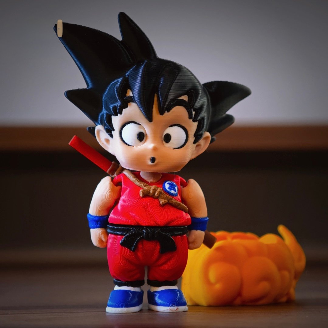 Goku Na Nuvem Voadora + Versão Chaveiro