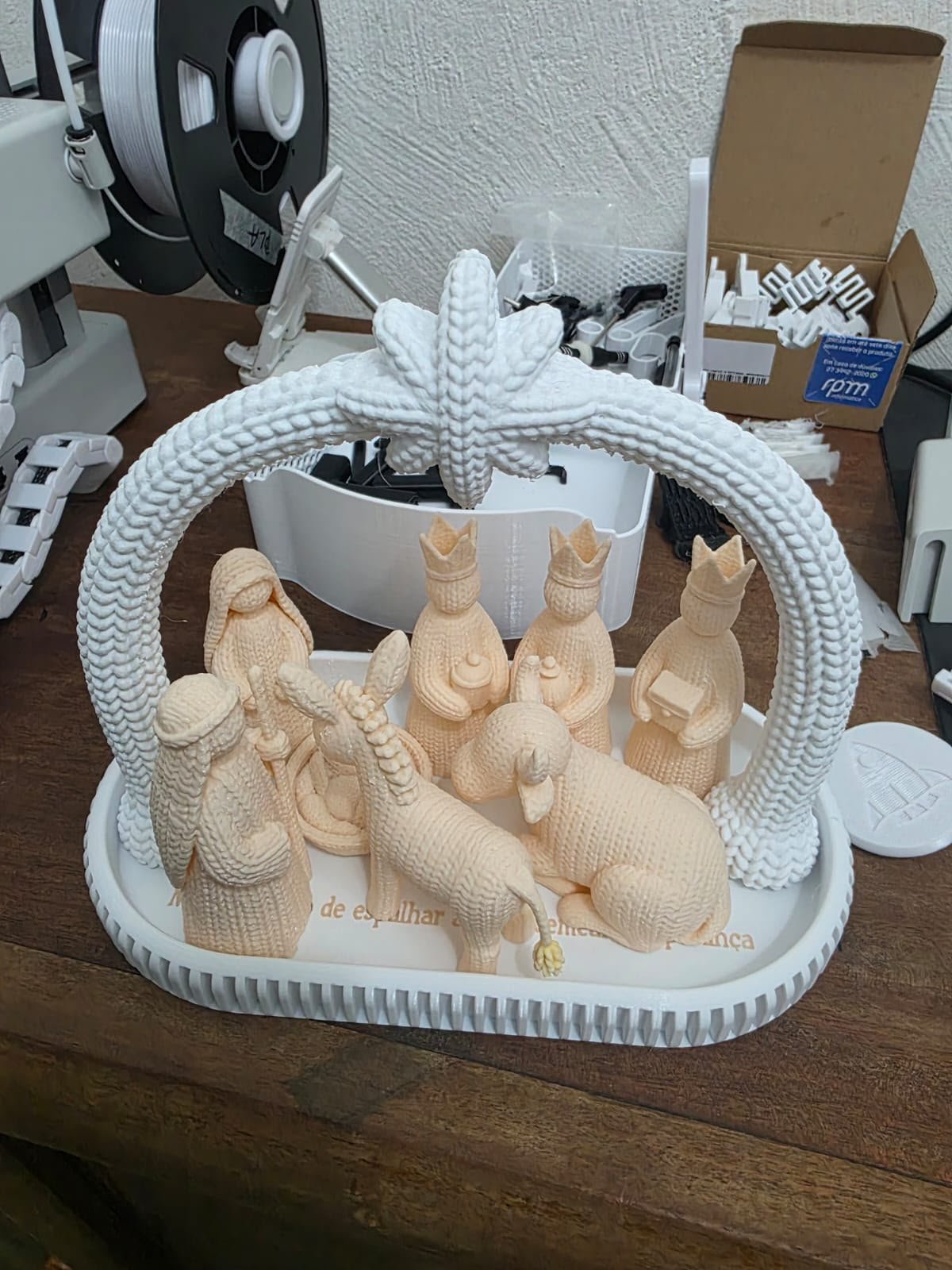 Presépio De Natal Em Crochê