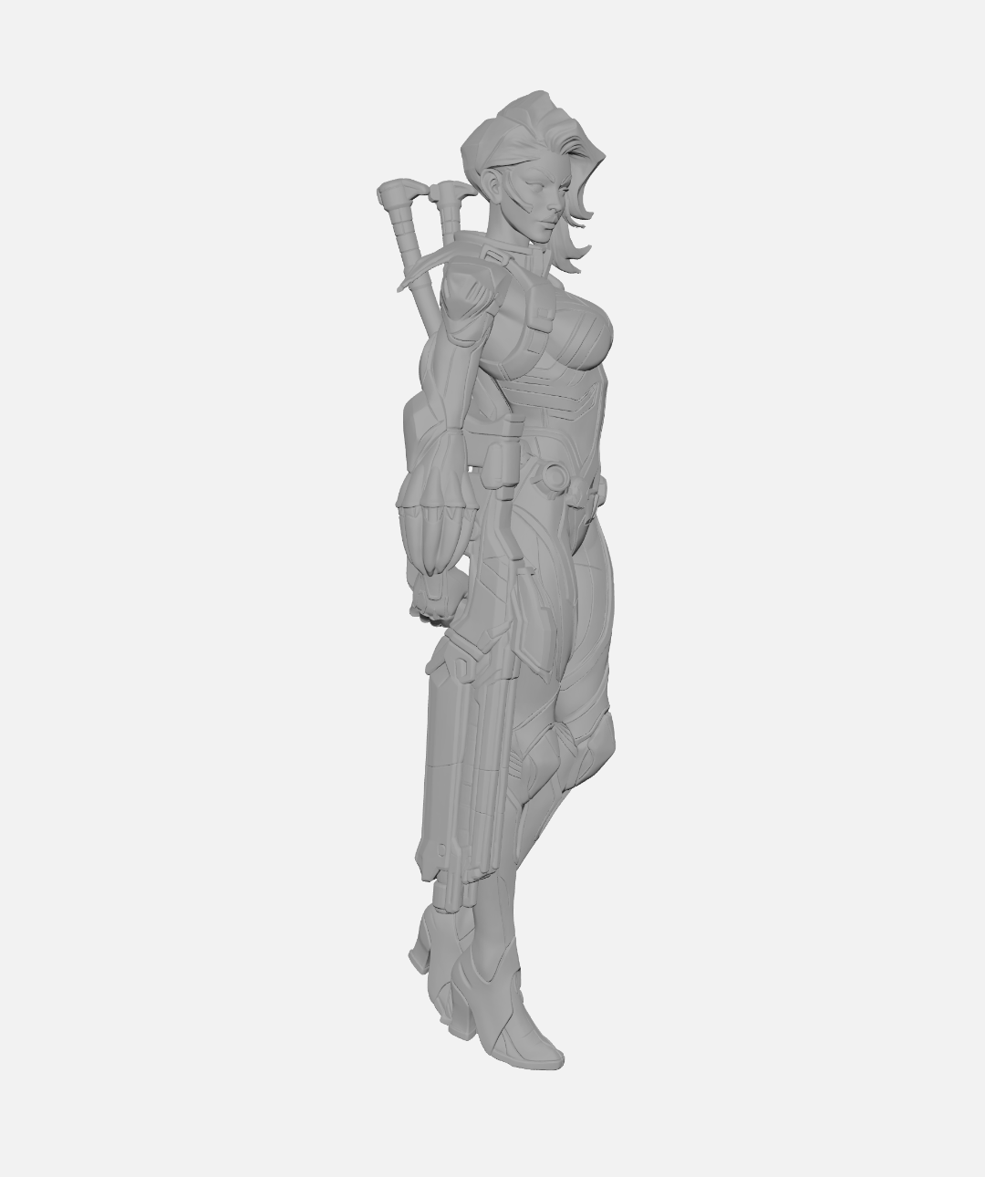 Viúva Negra (Black Widow) Marvel Rivals Skin Default Escultura/Action Figure 3D