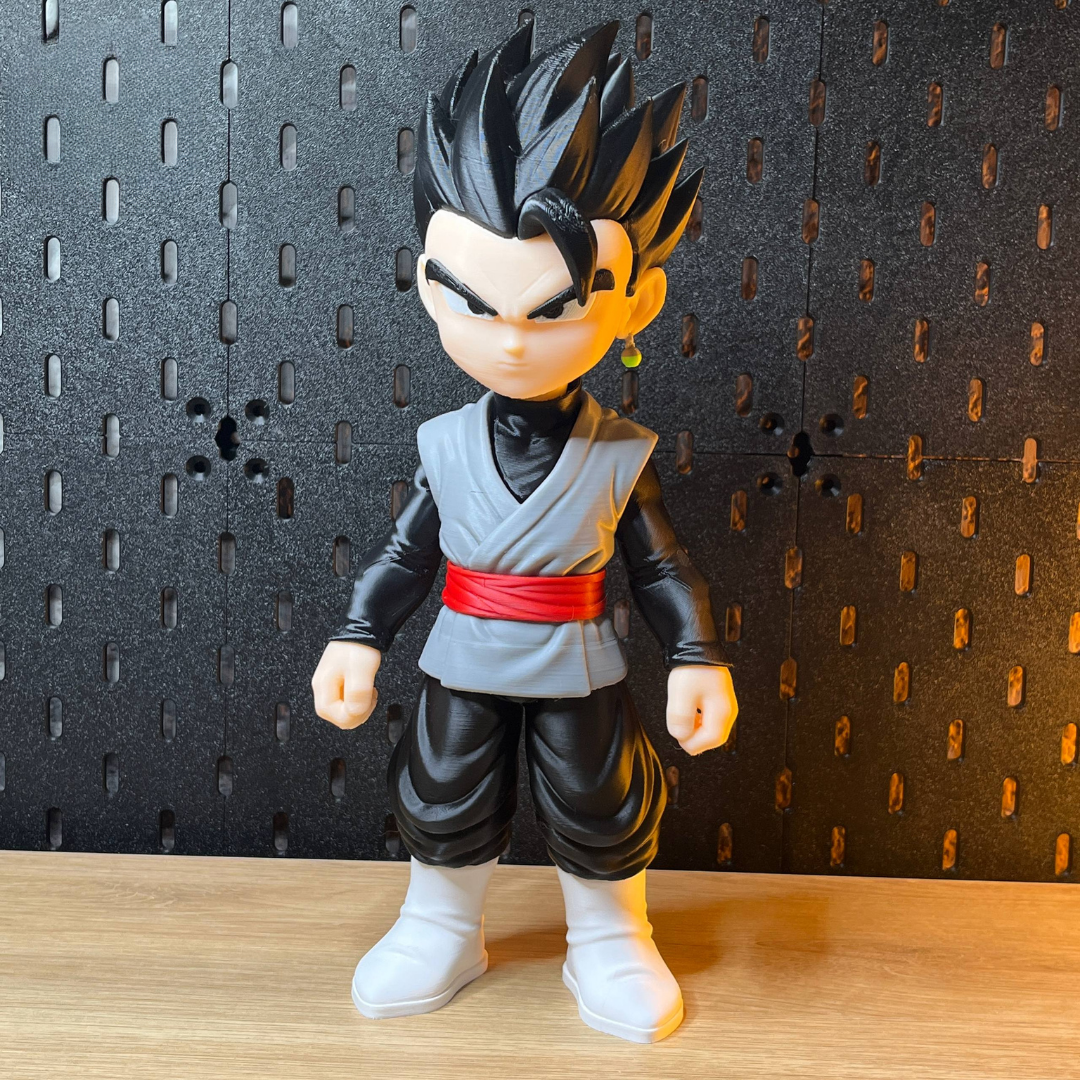 Goku Black (Dragon Ball Super) – Modelo 3D Multi-Peças Para Impressão Fdm (Montagem Por Encaixe / Sem Pintura)