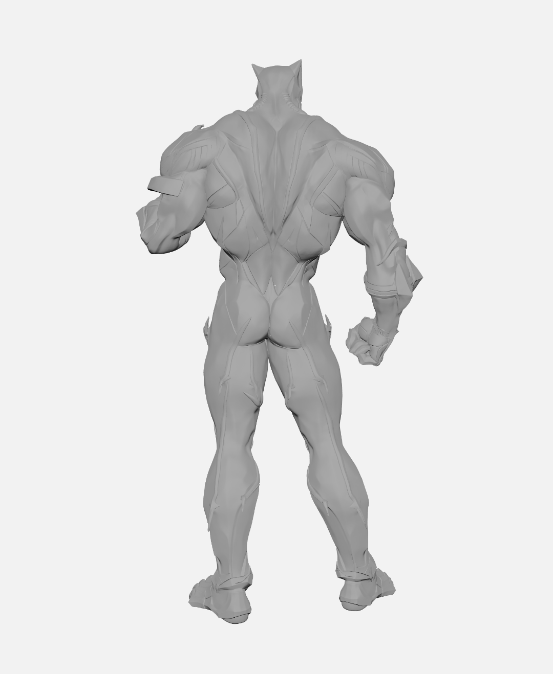 Pantera Negra (Black Panther) Marvel Rivals Skin Default Escultura/Action Figure 3D