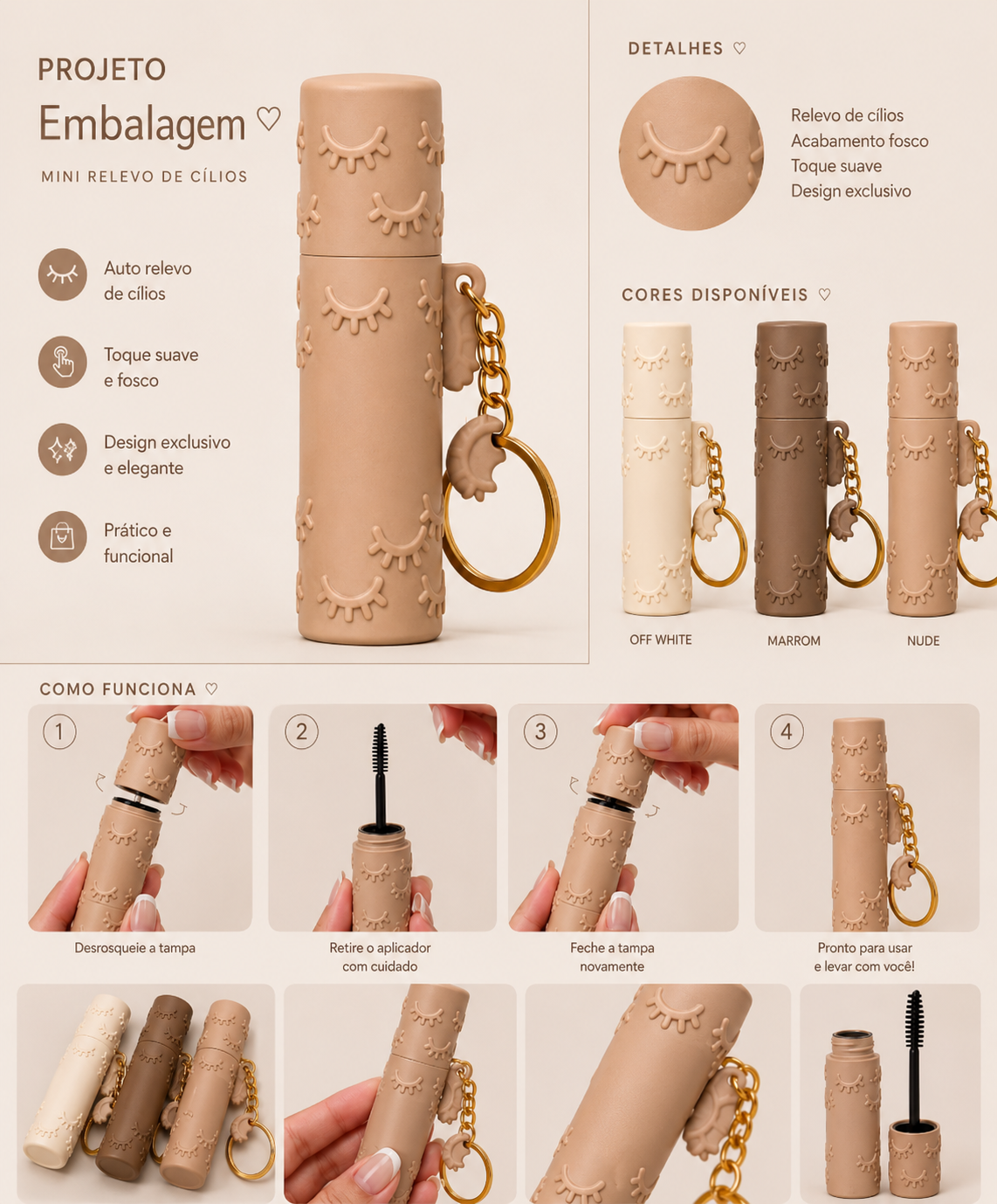 Escova Para Pentear Cilios
