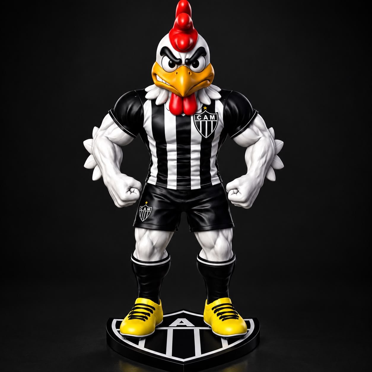 Mascote Do Galo Stl Multiparters