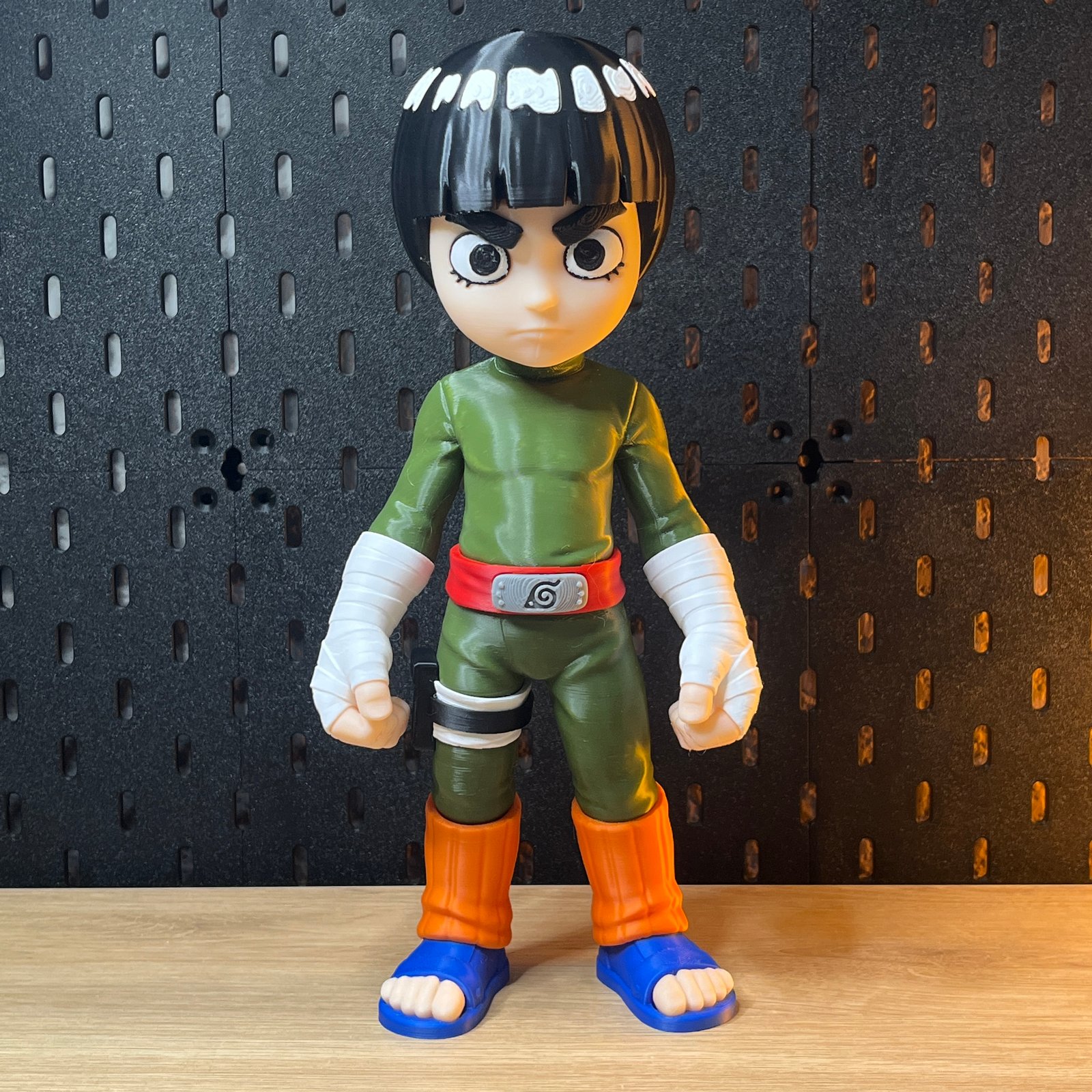 Rock Lee (Naruto) – Modelo 3D Multi-Peças Para Impressão Fdm (Montagem Por Encaixe / Sem Pintura)