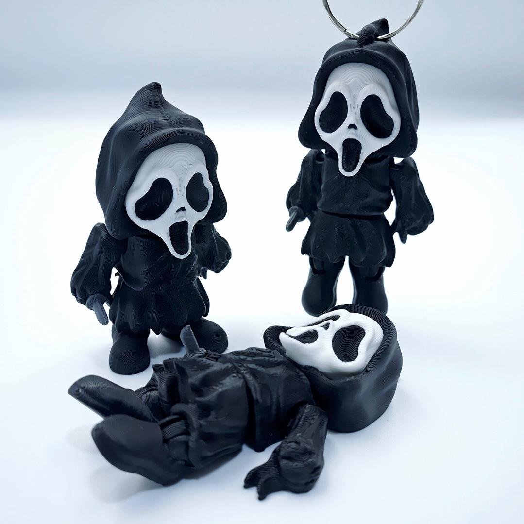 Ghostface Pânico Articulado + Versão Chaveiro