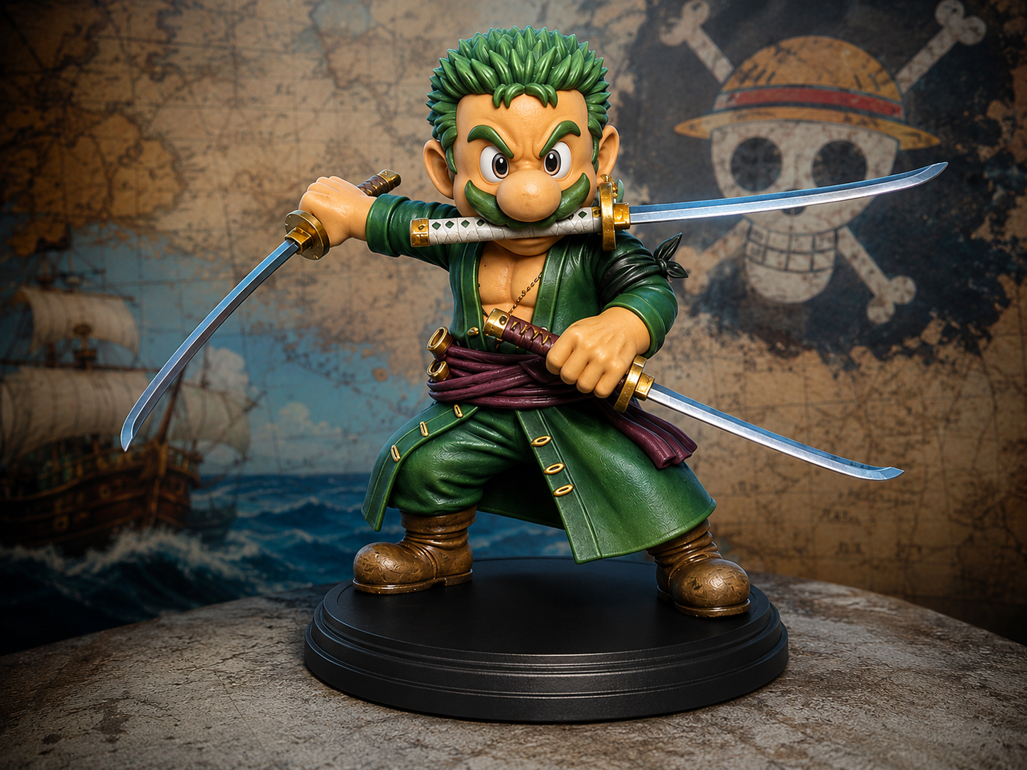 ⚔️ Mario Zoro — Stl 3D Multipartes | Modelo Para Impressão 3D