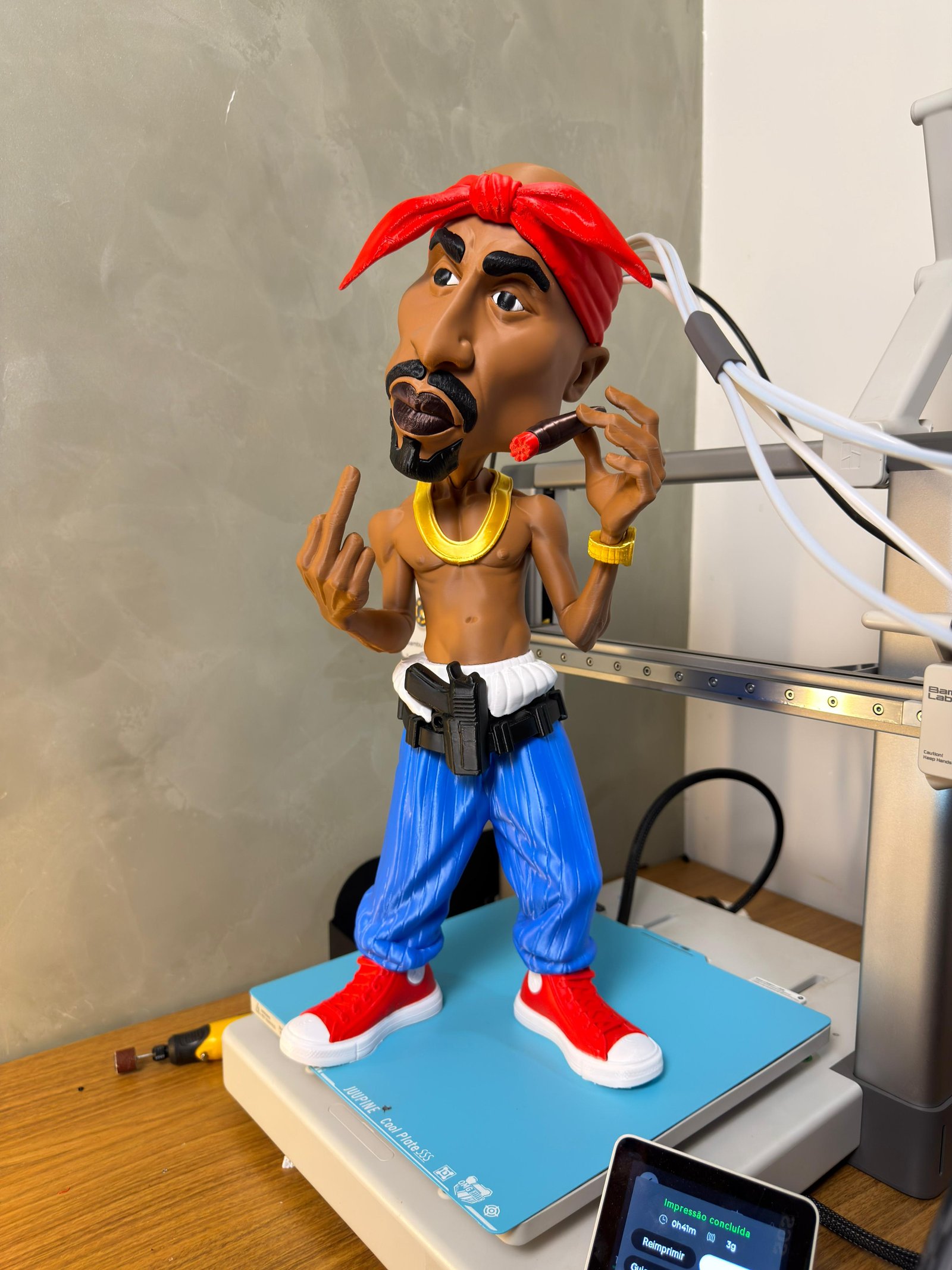 Tupac 40Cm Sem Ams