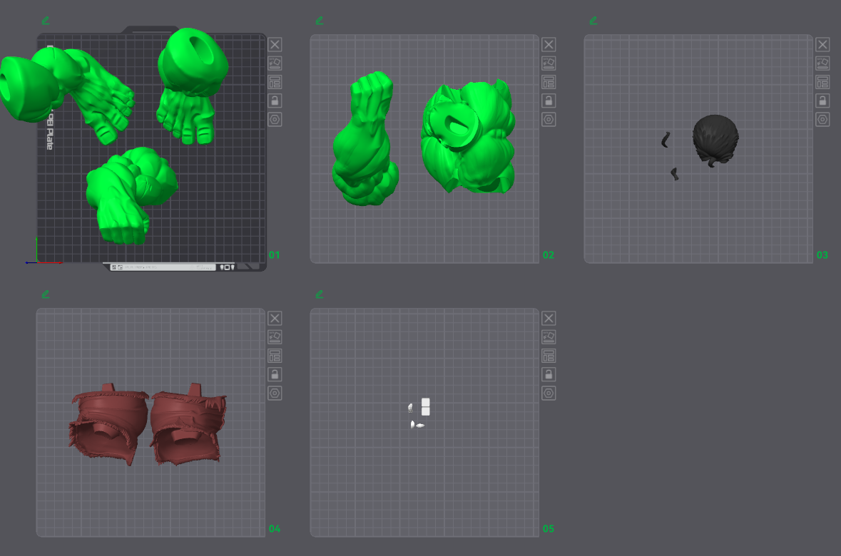 Hulk (Sem Ams-Multiparts/3Mf)