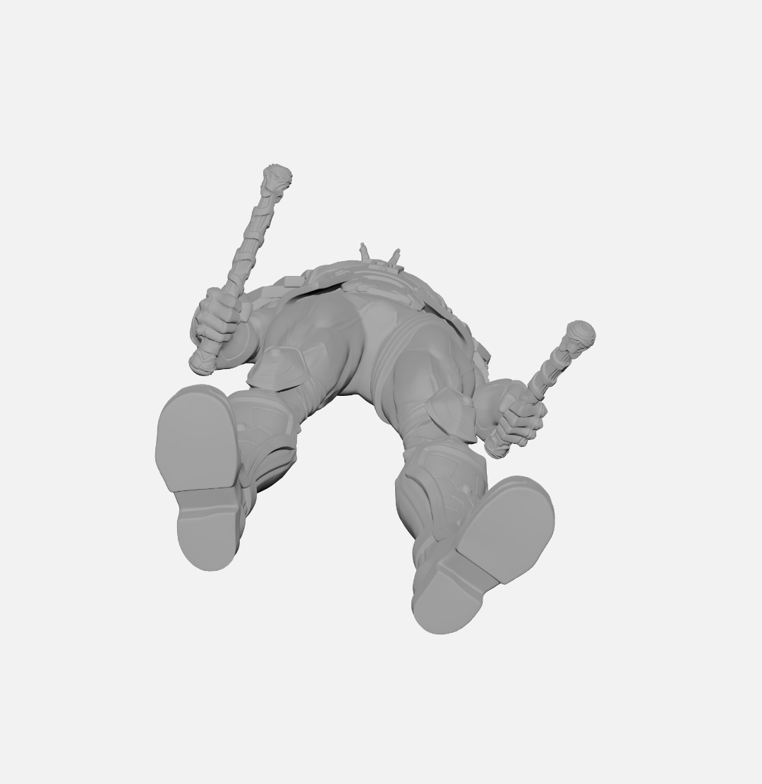 Demolidor (Daredevil) Marvel Rivals Skin Default Escultura/Action Figure 3D