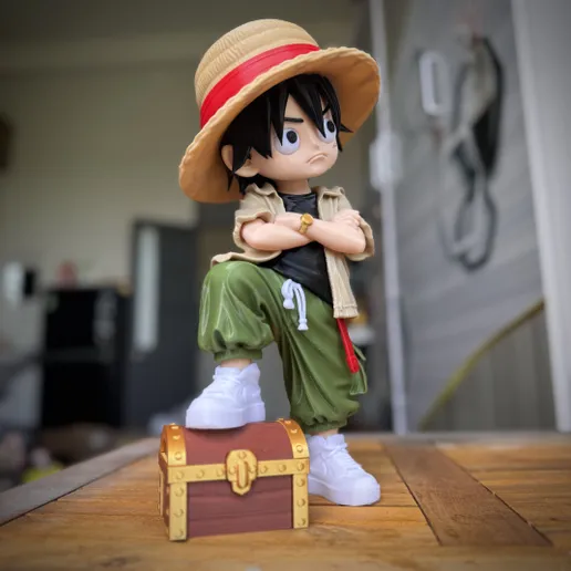 Luffy Com Vibe Urbana — Sem Ams | Multipartes | 3Mf