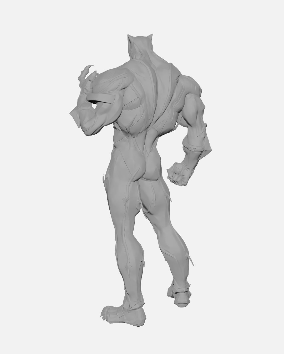 Pantera Negra (Black Panther) Marvel Rivals Skin Default Escultura/Action Figure 3D
