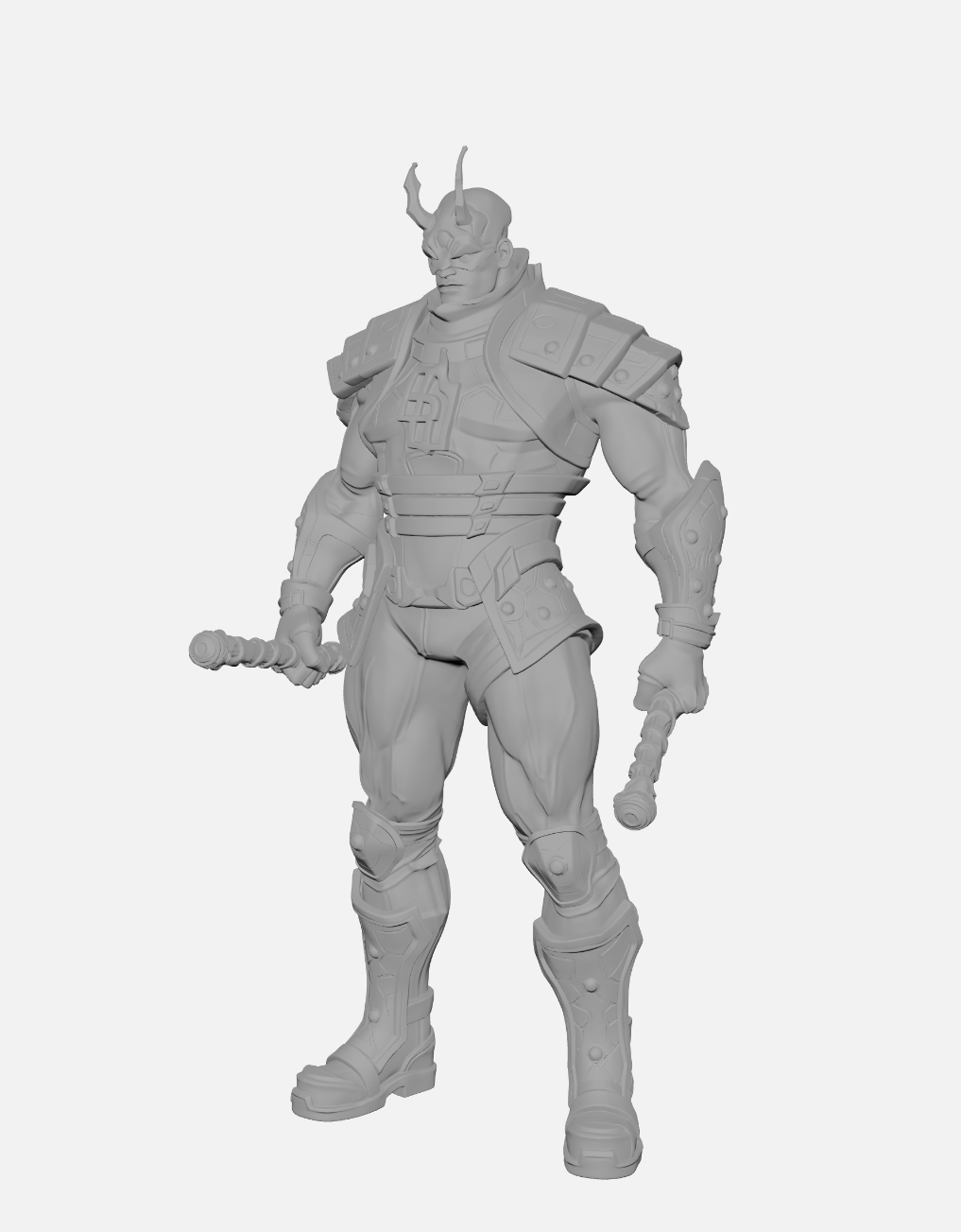 Demolidor (Daredevil) Marvel Rivals Skin Default Escultura/Action Figure 3D