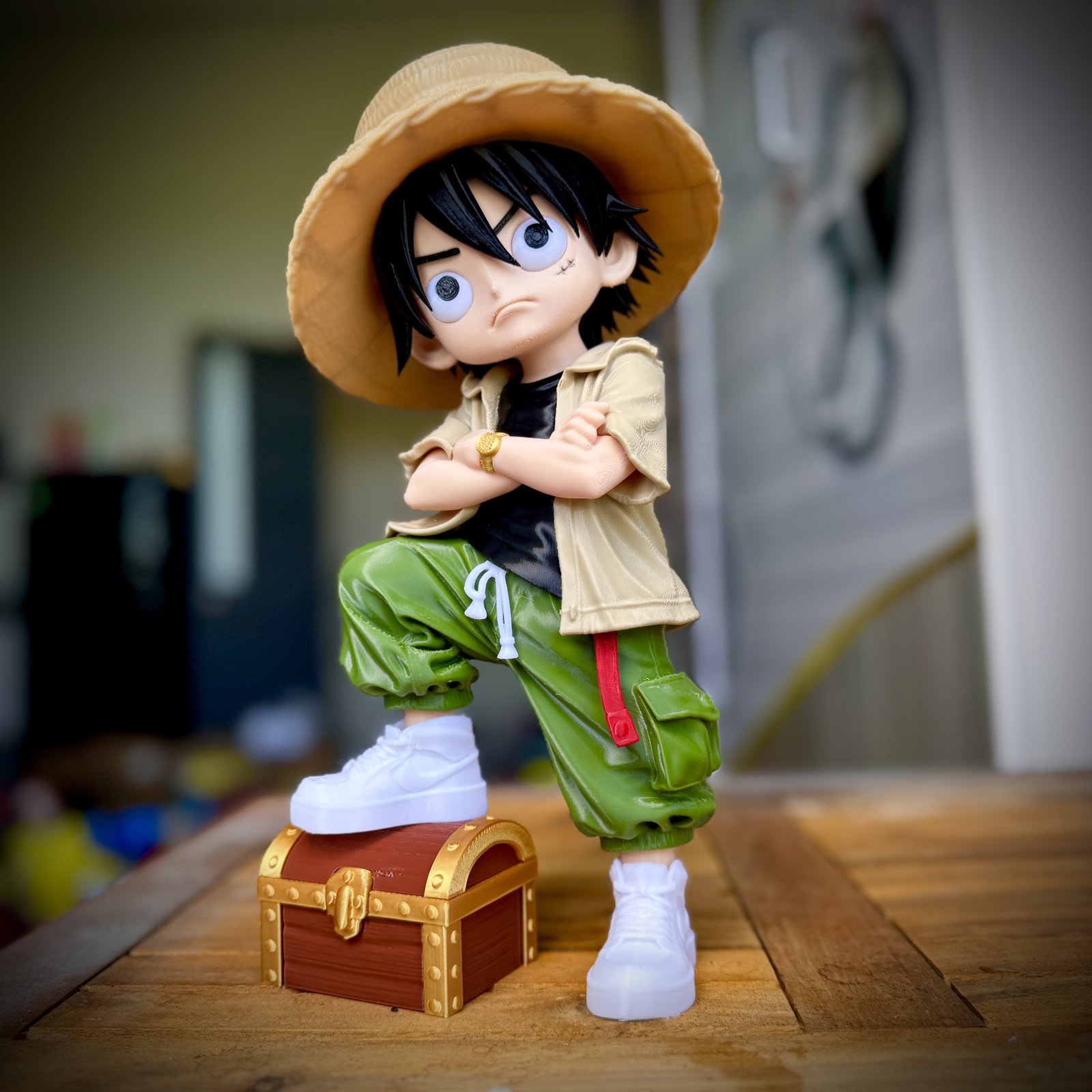 Luffy Com Vibe Urbana — Sem Ams | Multipartes | 3Mf