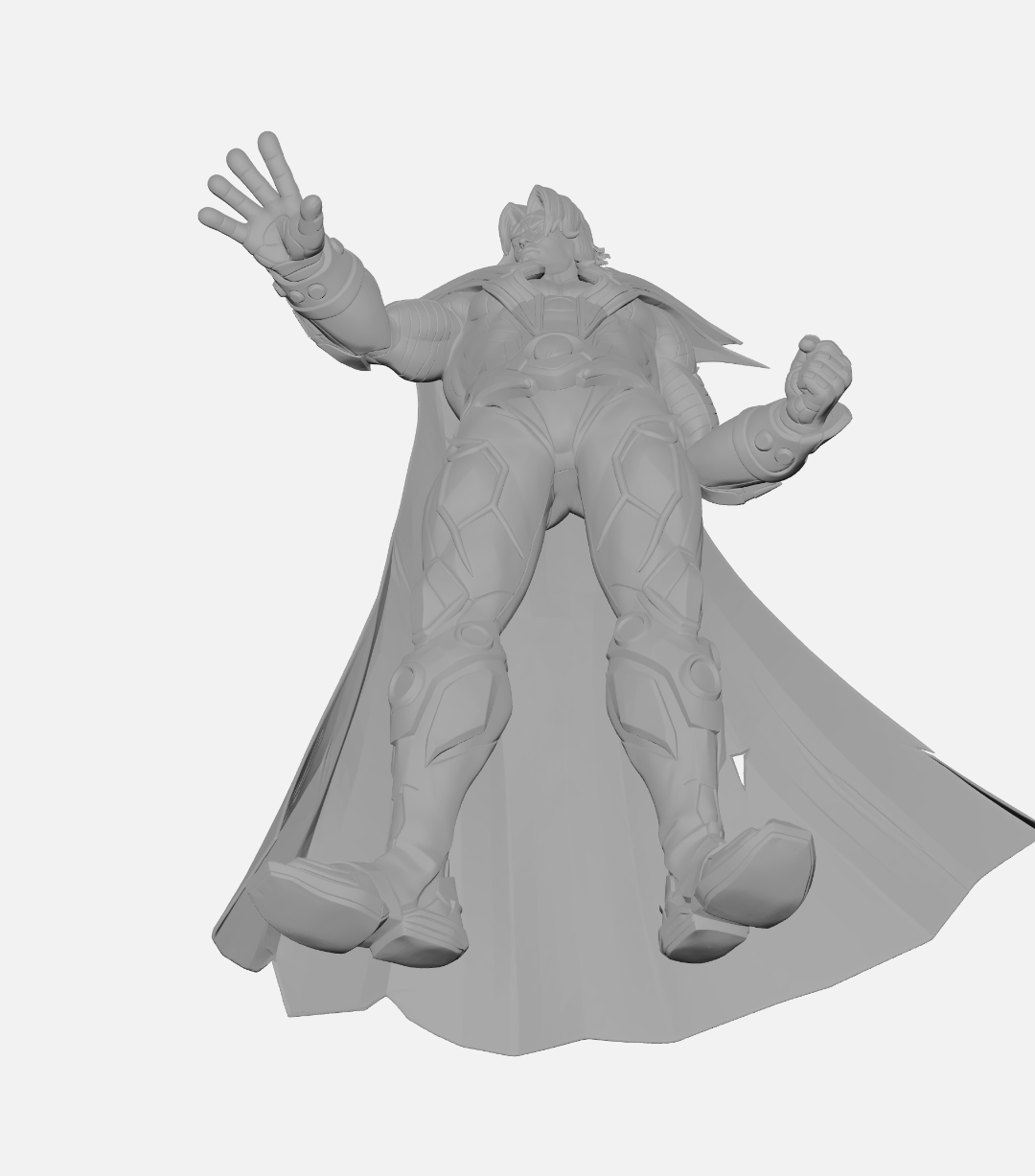 Adam Warlock Marvel Rivals Skin Default Escultura/Action Figure 3D