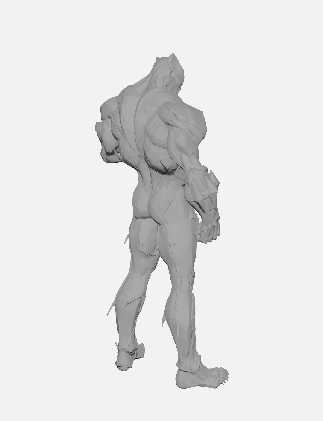 Pantera Negra (Black Panther) Marvel Rivals Skin Default Escultura/Action Figure 3D
