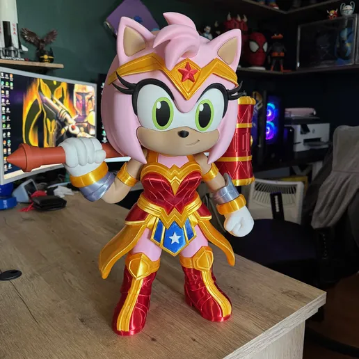 Mulher-Maravilha E Amy (Sem Partes Múltiplas/3Mf) Mulher-Maravilha X Amy Rose