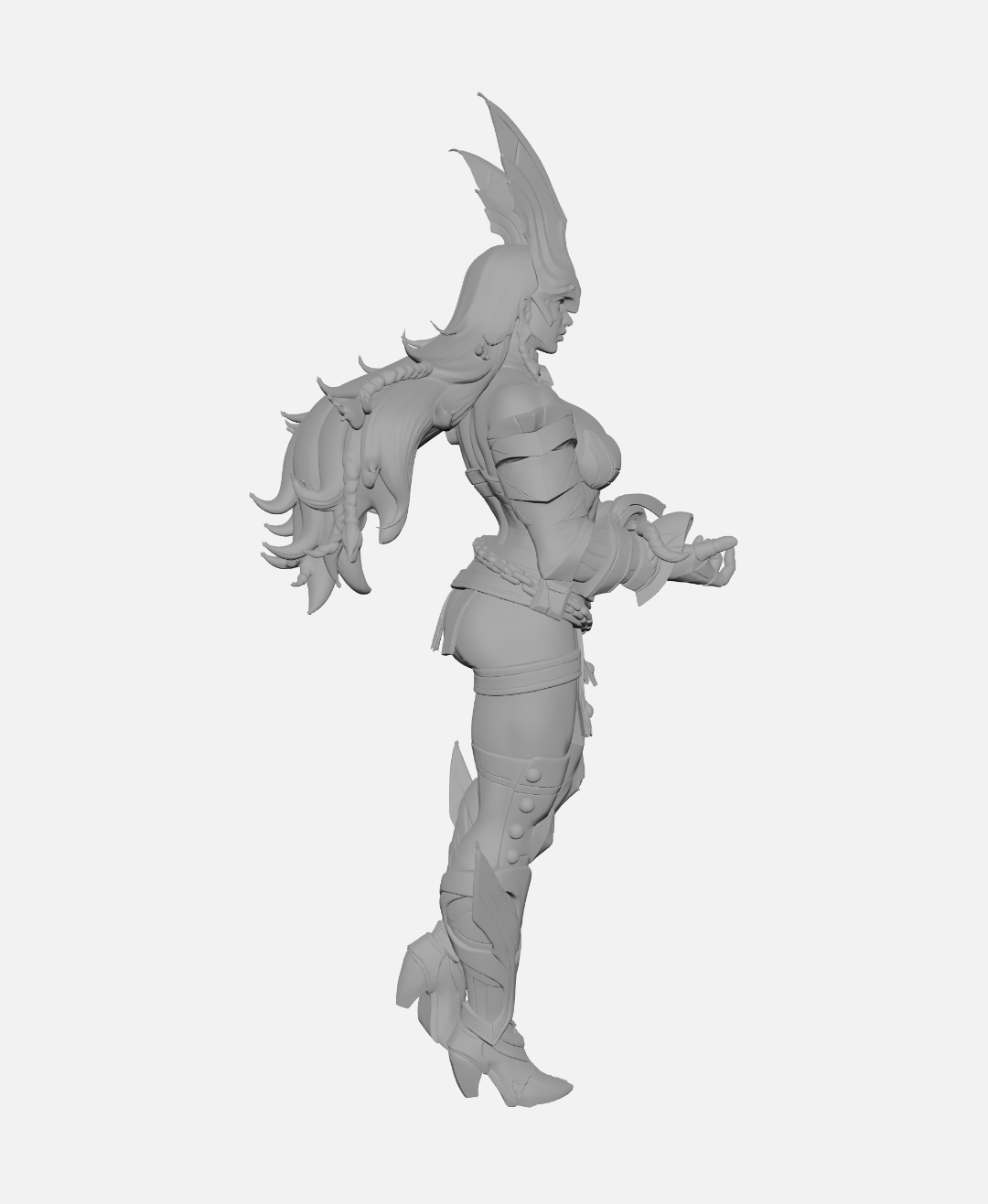 Angela Marvel Rivals Skin Default Escultura/Action Figure 3D