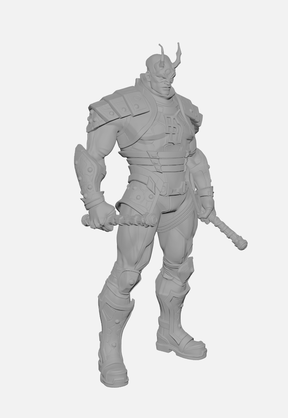 Demolidor (Daredevil) Marvel Rivals Skin Default Escultura/Action Figure 3D