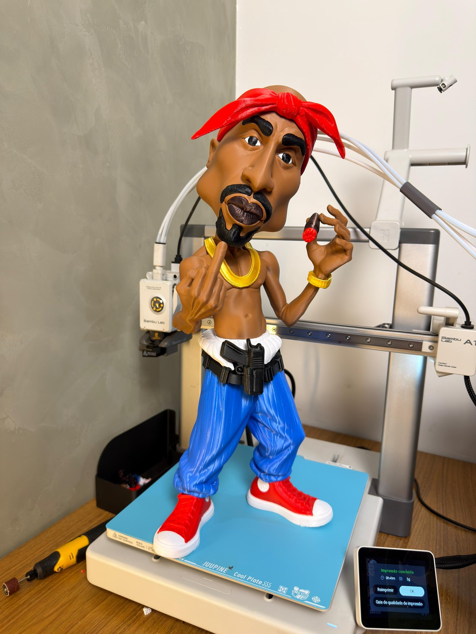 Tupac 40Cm Sem Ams