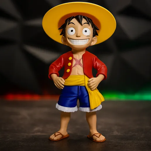 ⚓️ Luffy Boy - Modelo Para Impressão 3D (Multi-Part) 🏴‍☠️