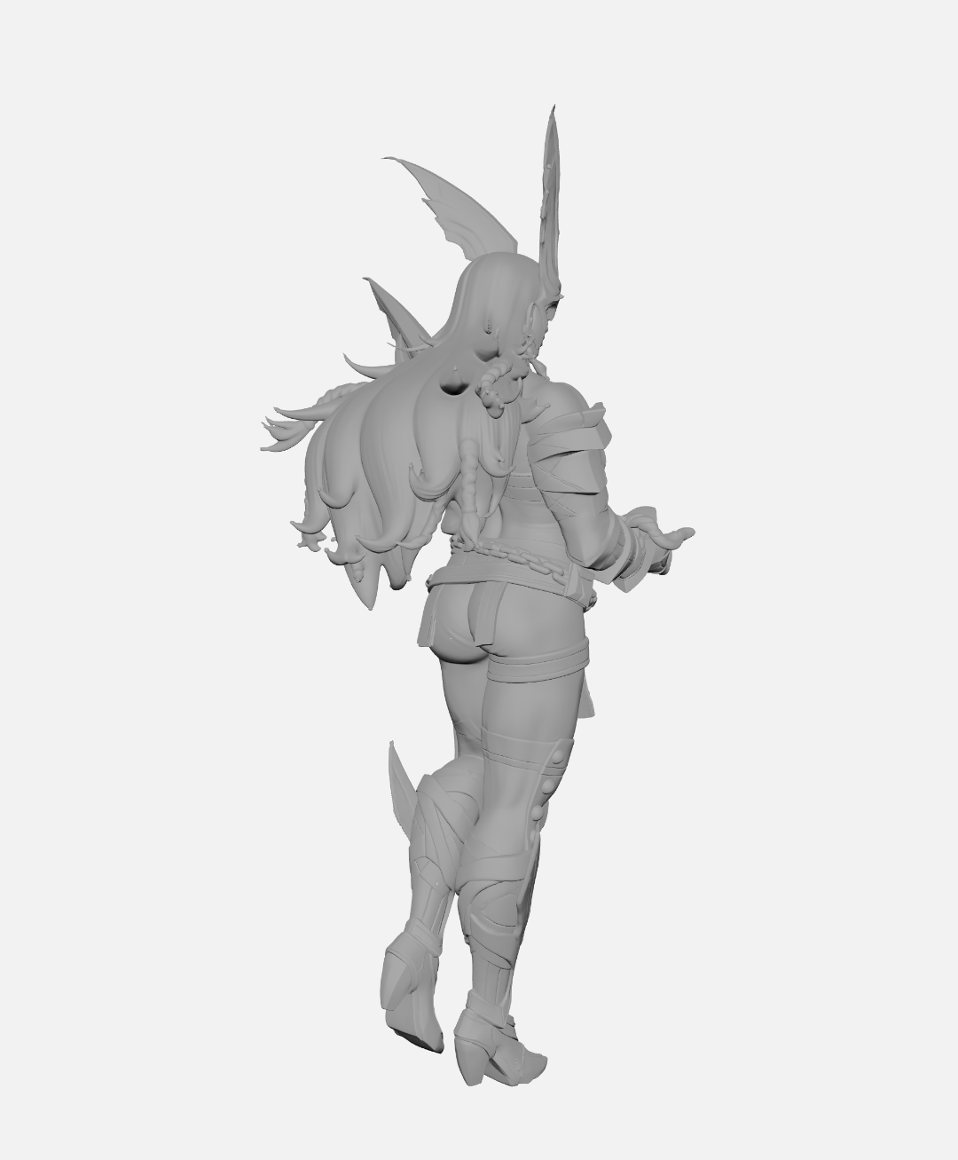Angela Marvel Rivals Skin Default Escultura/Action Figure 3D