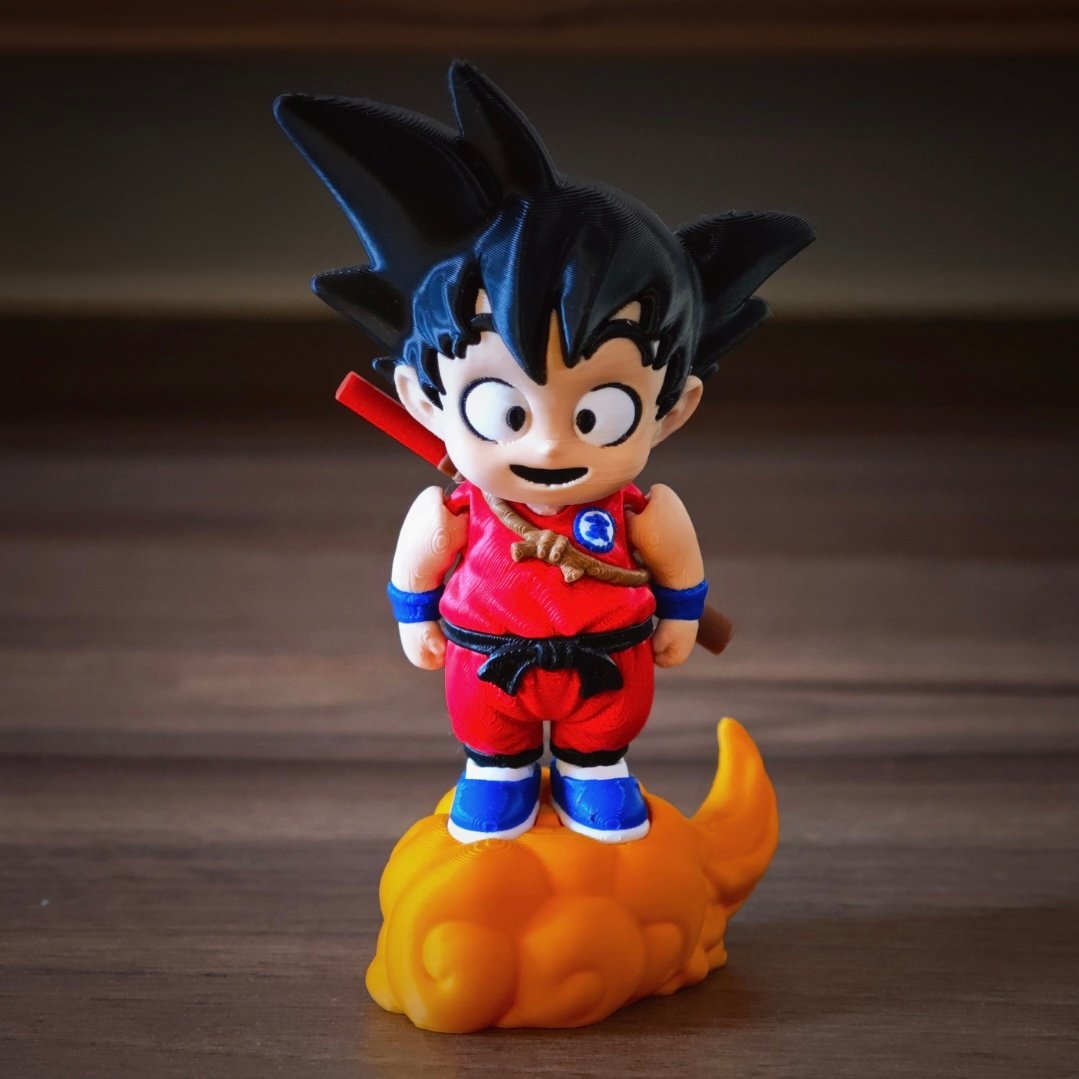Goku Na Nuvem Voadora + Versão Chaveiro