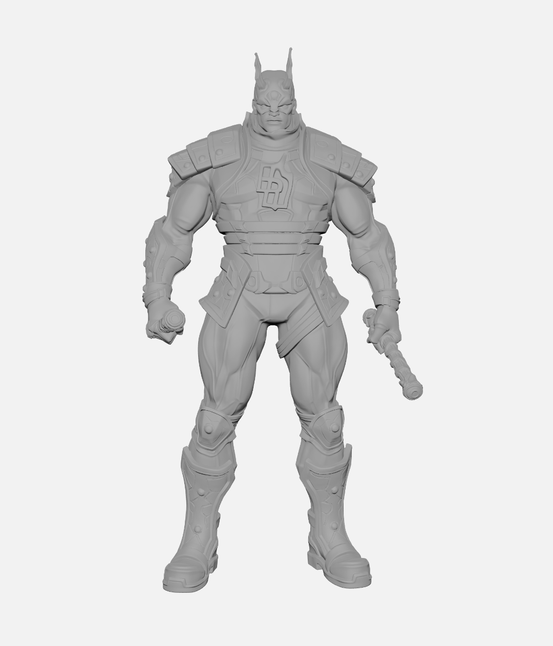 Demolidor (Daredevil) Marvel Rivals Skin Default Escultura/Action Figure 3D