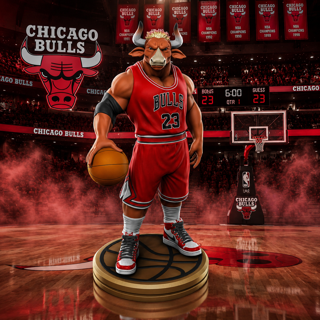 Mascote Chicago Bulls | The Bull