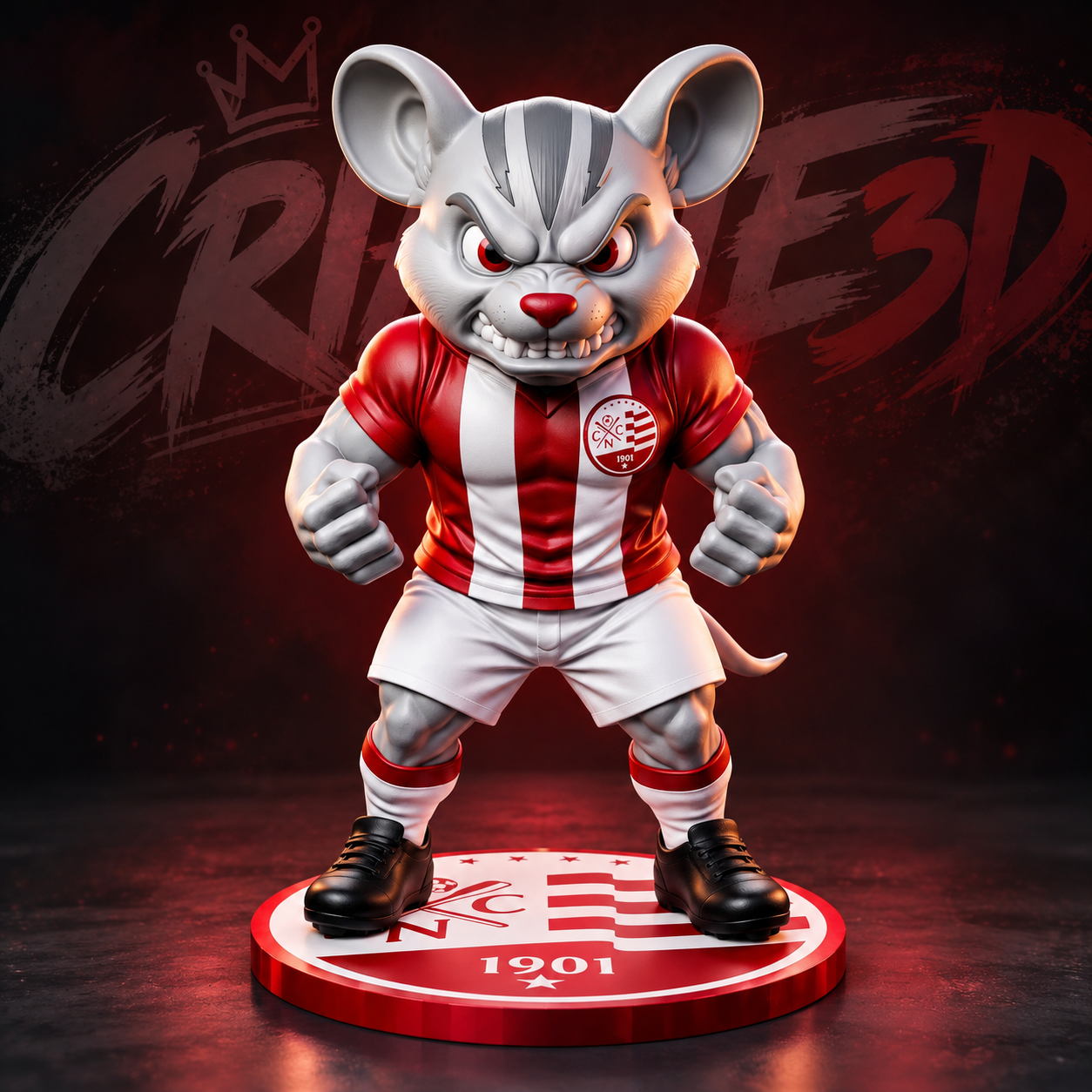 Mascote Do Náutico – Multiparte | Stl
