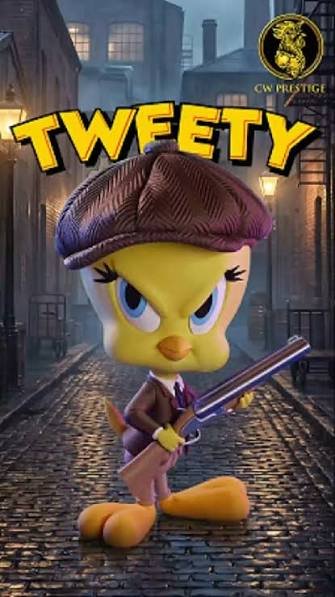 Piu Piu Tweety-Peaky-Blinders-Edition-The-Small-Boss-Of-Birmingham-No-Ams-Multi