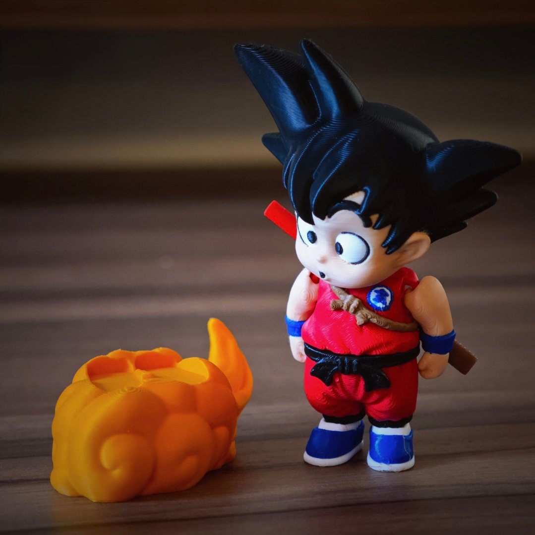 Goku Na Nuvem Voadora + Versão Chaveiro