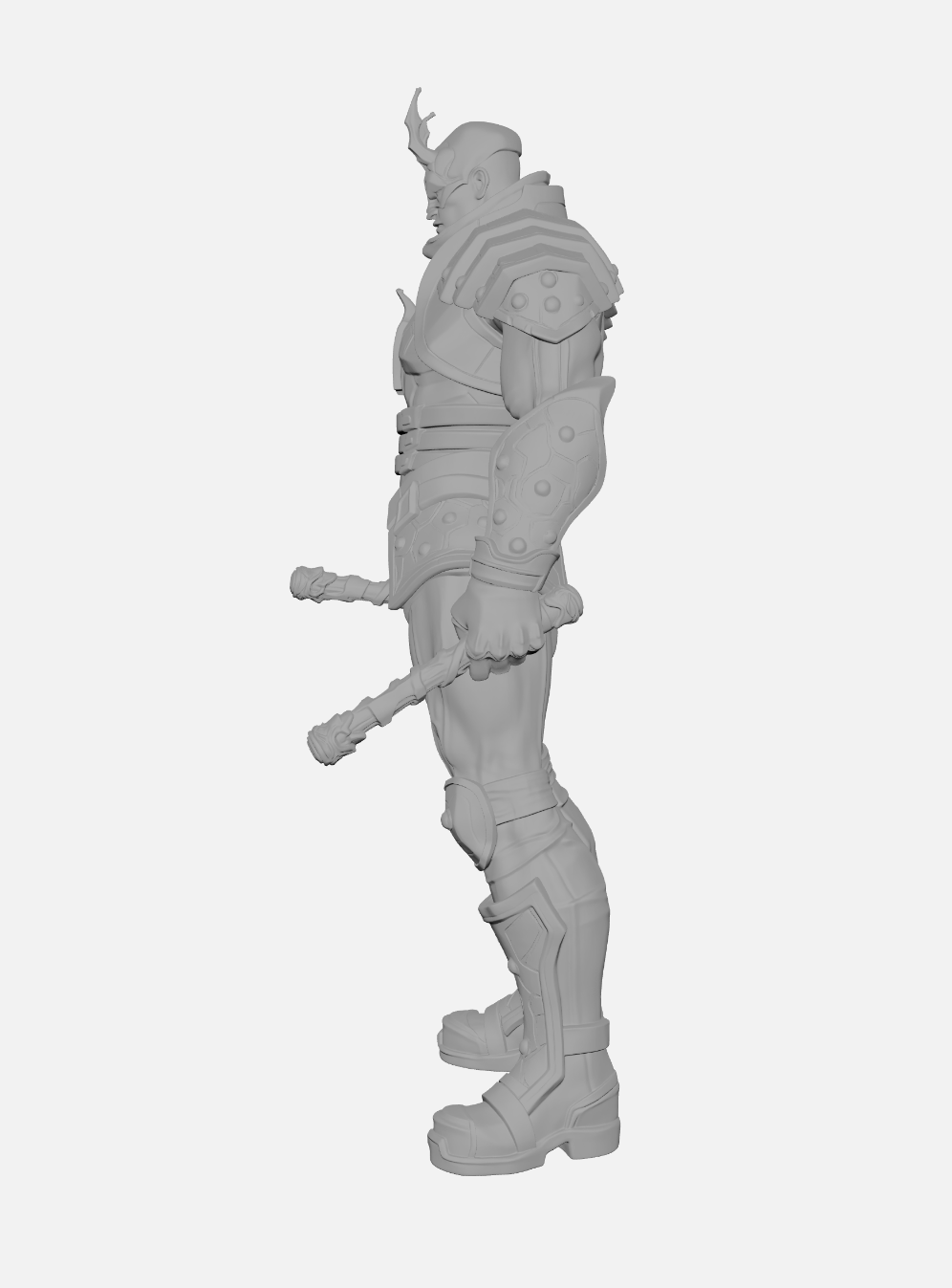 Demolidor (Daredevil) Marvel Rivals Skin Default Escultura/Action Figure 3D