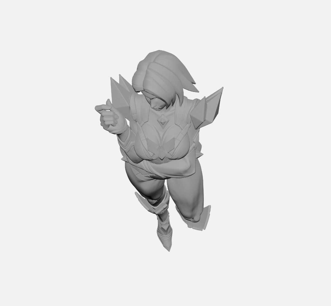 Emma Frost Marvel Rivals Skin Default Escultura/Action Figure 3D