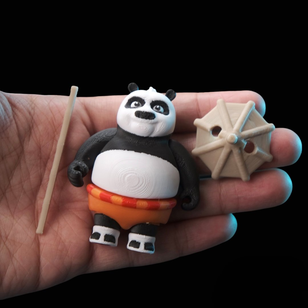Kung Fu Panda Po + Versão Chaveiro