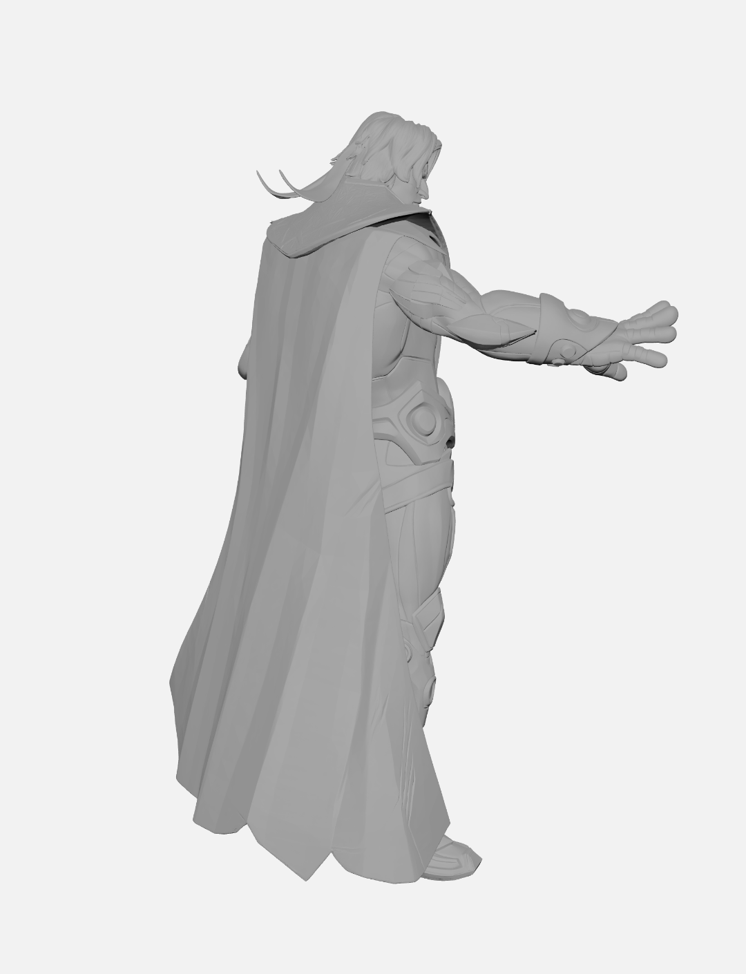 Adam Warlock Marvel Rivals Skin Default Escultura/Action Figure 3D