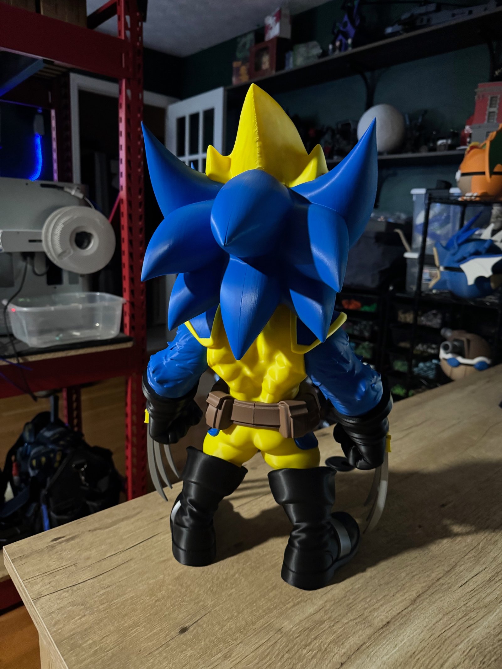 Soniverine – Sonic × Wolverine Fan Art (Sem Ams-Multiparts/3Mf)