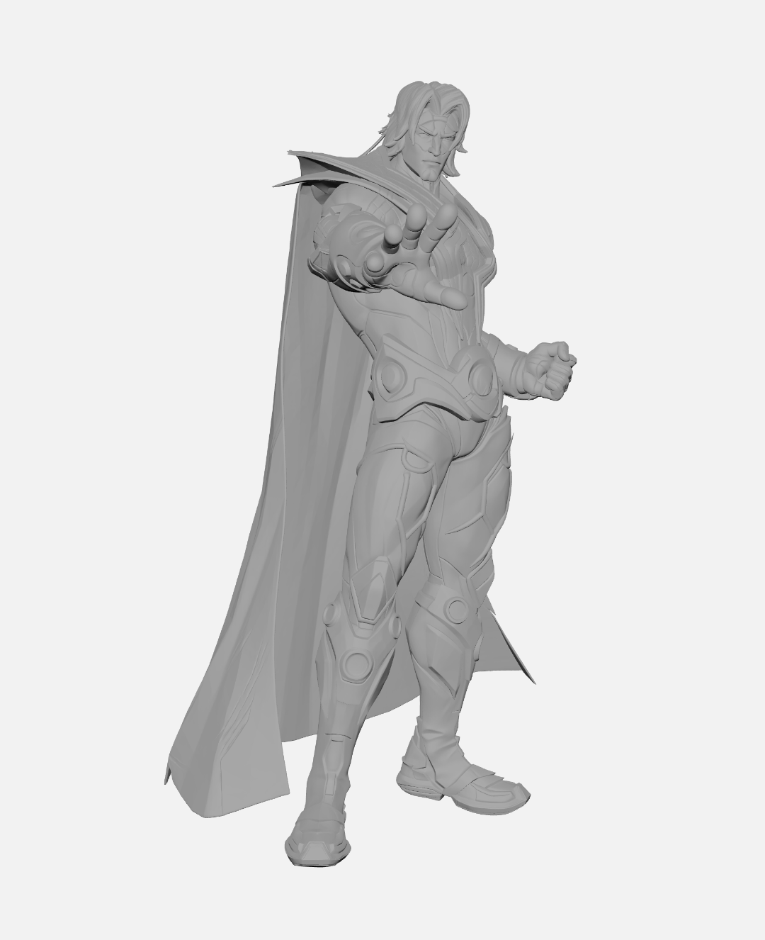 Adam Warlock Marvel Rivals Skin Default Escultura/Action Figure 3D